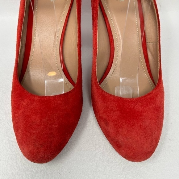 Lewit Emilia Ankle Strap Block Heel Pump, Red Suede, Women’s Size EU 37.5 - Picture 7 of 12
